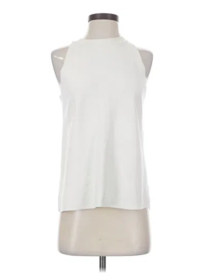 Pre-owned Ann Taylor Tank Top Ivory Halter Neckline Tops