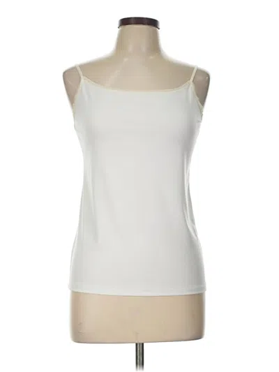 Pre-owned Ann Taylor Tank Top Ivory Strapless Neckline Tops