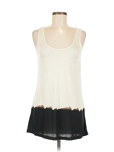 Pre-owned Ann Taylor Tank Top Ivory Strapless Neckline Tops In White