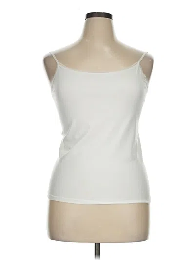 Pre-owned Ann Taylor Tank Top Ivory Strapless Neckline Tops In White
