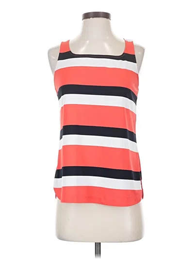 Pre-owned Ann Taylor Tank Top Orange Halter Neckline Tops