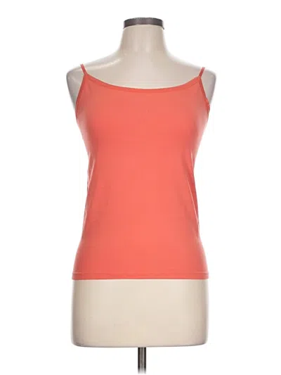 Pre-owned Ann Taylor Tank Top Orange Strapless Neckline Tops