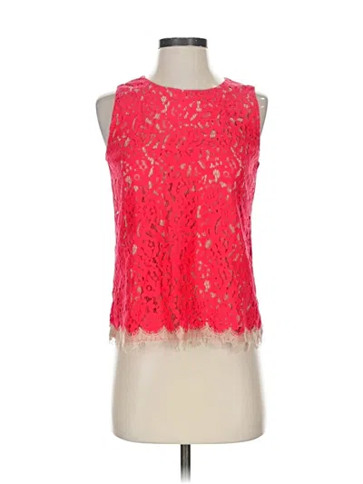 Pre-owned Ann Taylor Tank Top Red Halter Neckline Tops