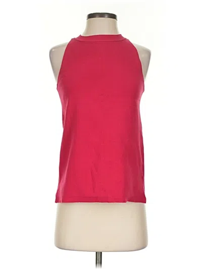 Pre-owned Ann Taylor Tank Top Red Halter Neckline Tops