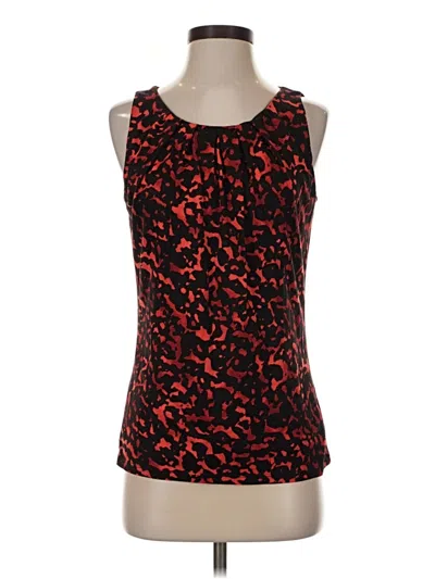Pre-owned Ann Taylor Tank Top Red Strapless Neckline Tops