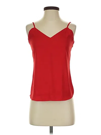 Pre-owned Ann Taylor Tank Top Red Strapless Neckline Tops