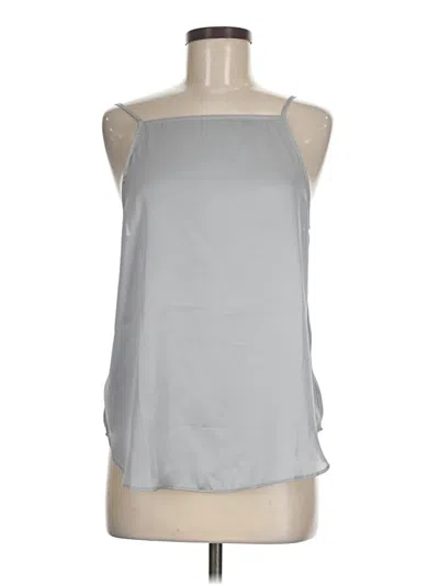 Pre-owned Ann Taylor Tank Top Silver Halter Neckline Tops