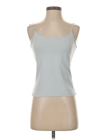Pre-owned Ann Taylor Tank Top Silver Strapless Neckline Tops