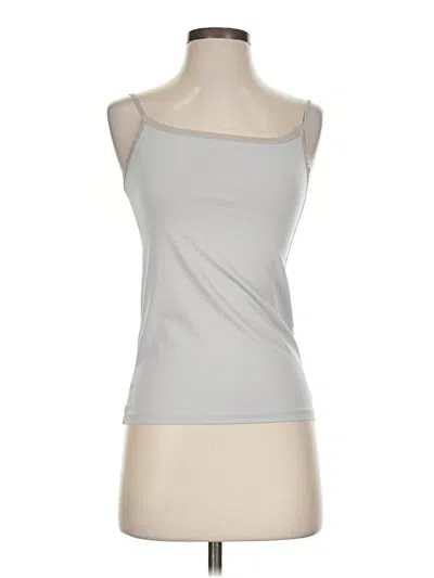 Pre-owned Ann Taylor Tank Top Silver Strapless Neckline Tops