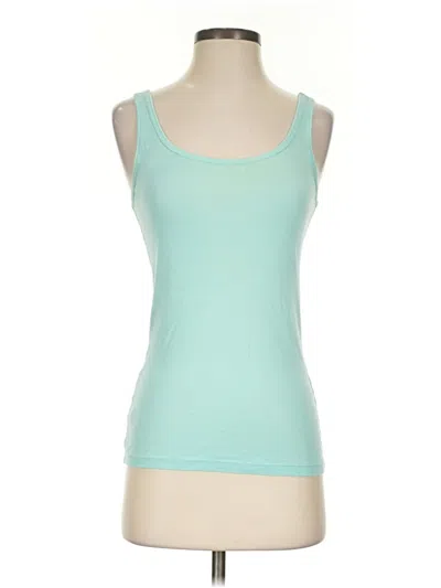 Pre-owned Ann Taylor Tank Top Teal Strapless Neckline Tops
