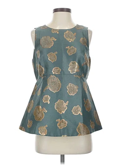 Pre-owned Ann Taylor Tank Top Teal Strapless Neckline Tops In Blue