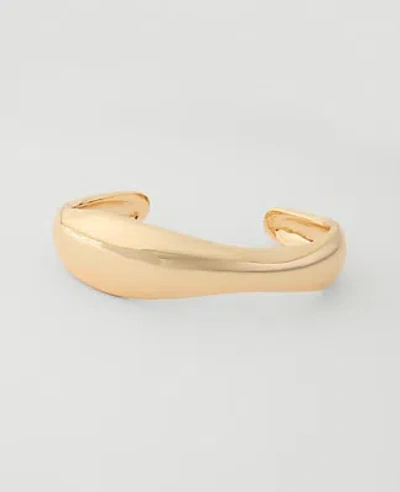Ann Taylor Tapered Metal Cuff Bracelet In Gold