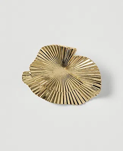 Ann Taylor Textured Swirl Brooch In Gold