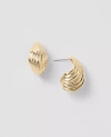 Ann Taylor Textured Teardrop Earrings In Goldtone