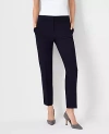 Ann Taylor The Eva Ankle Pant In Seasonless Stretch - Curvy Fit In Deep Navy Sky