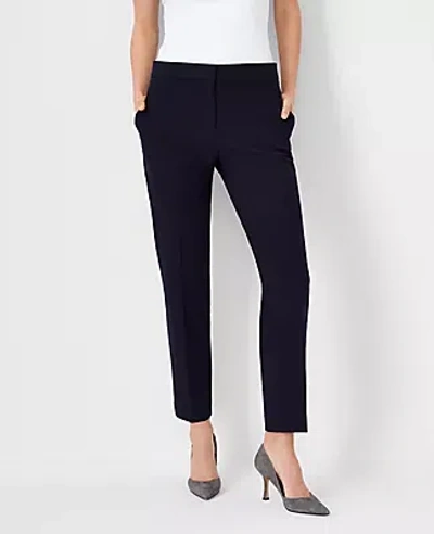 Ann Taylor The Eva Ankle Pant In Seasonless Stretch - Curvy Fit In Deep Navy Sky