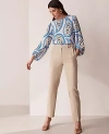 Ann Taylor The Belted Ankle Pant In Toasted Oat