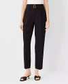 Ann Taylor The Belted Taper Pant - Curvy Fit In Black