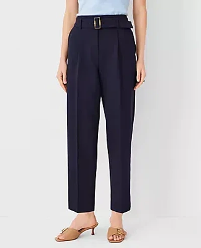 Ann Taylor The Belted Taper Pant - Curvy Fit In Night Sky