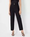 Ann Taylor The Belted Taper Pant In Black