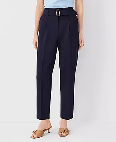 Ann Taylor The Belted Taper Pant In Night Sky