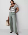 Ann Taylor The Belted Utility Pant In Emerald Vapor