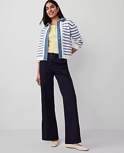 Ann Taylor The Belted Utility Pant In Night Sky