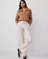 Ann Taylor The Belted Utility Pant In Tahini