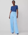 Ann Taylor The Belted Wide-leg Pant In Clear Skies