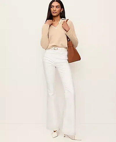 Ann Taylor The Boot Jean In White