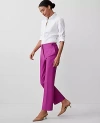 Ann Taylor The Petite Button Pencil Pant In Fresh Fuchsia