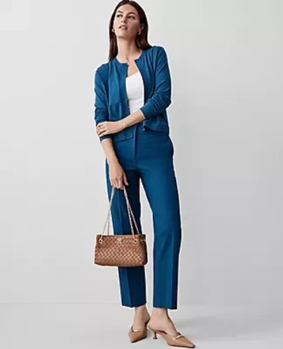 Ann Taylor The Button Pencil Pant In Underwater Teal