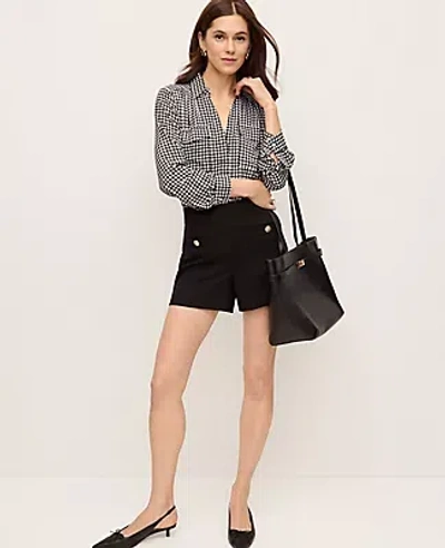 Ann Taylor The Button Pocket Short In Black