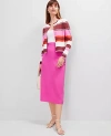 Ann Taylor The Clean Midi Skirt In Purple