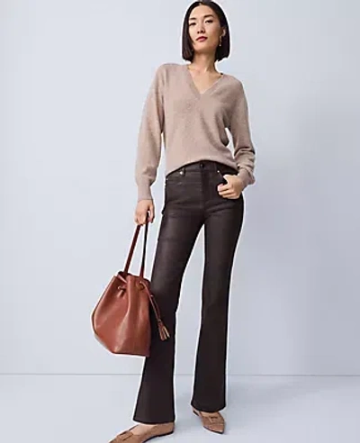 Ann Taylor The Coated Boot Jean In Black