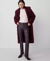 Ann Taylor The Petite Coated Boot Jean In Burgundy Coated