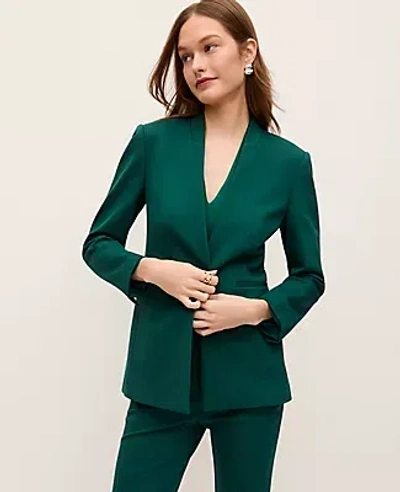 Ann Taylor The Collarless Blazer In Green