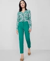 Ann Taylor The Cotton Crop Pant In Shady Glade