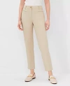 Ann Taylor The Cotton Crop Pant In Soft Khaki