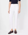 Ann Taylor The Cotton Crop Pant In White