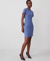 Ann Taylor The Petite Crew Neck Shift Dress In Precious Sapphire
