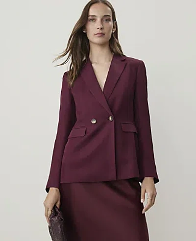 Ann Taylor The Crosby Blazer In Purest Plum