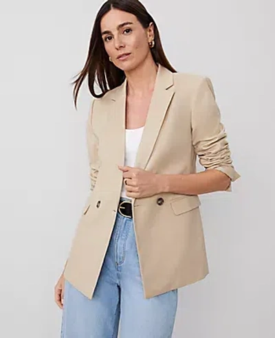 Ann Taylor The Crosby Blazer In Toasted Oat