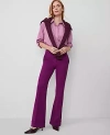 Ann Taylor The Petite Cuffed Tab Waist Trouser In Pulsar Purple