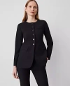 Ann Taylor The Curved Hem Jacket In Black