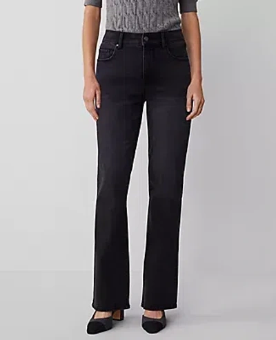 Ann Taylor The Curvy Boot Jean In Faded Black Wash