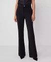 Ann Taylor The Curvy Cuffed Tab Waist Trouser In Black