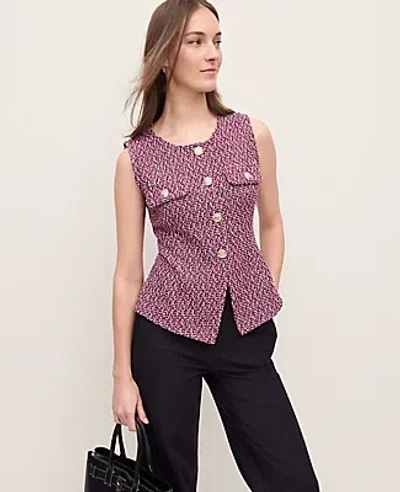 Ann Taylor The Cutaway Vest In Pink