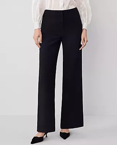 Ann Taylor The Darted Wide-leg Pant - Curvy Fit In Black