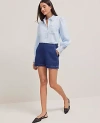 Ann Taylor The Denim Short In Refined Mid Indigo Wash